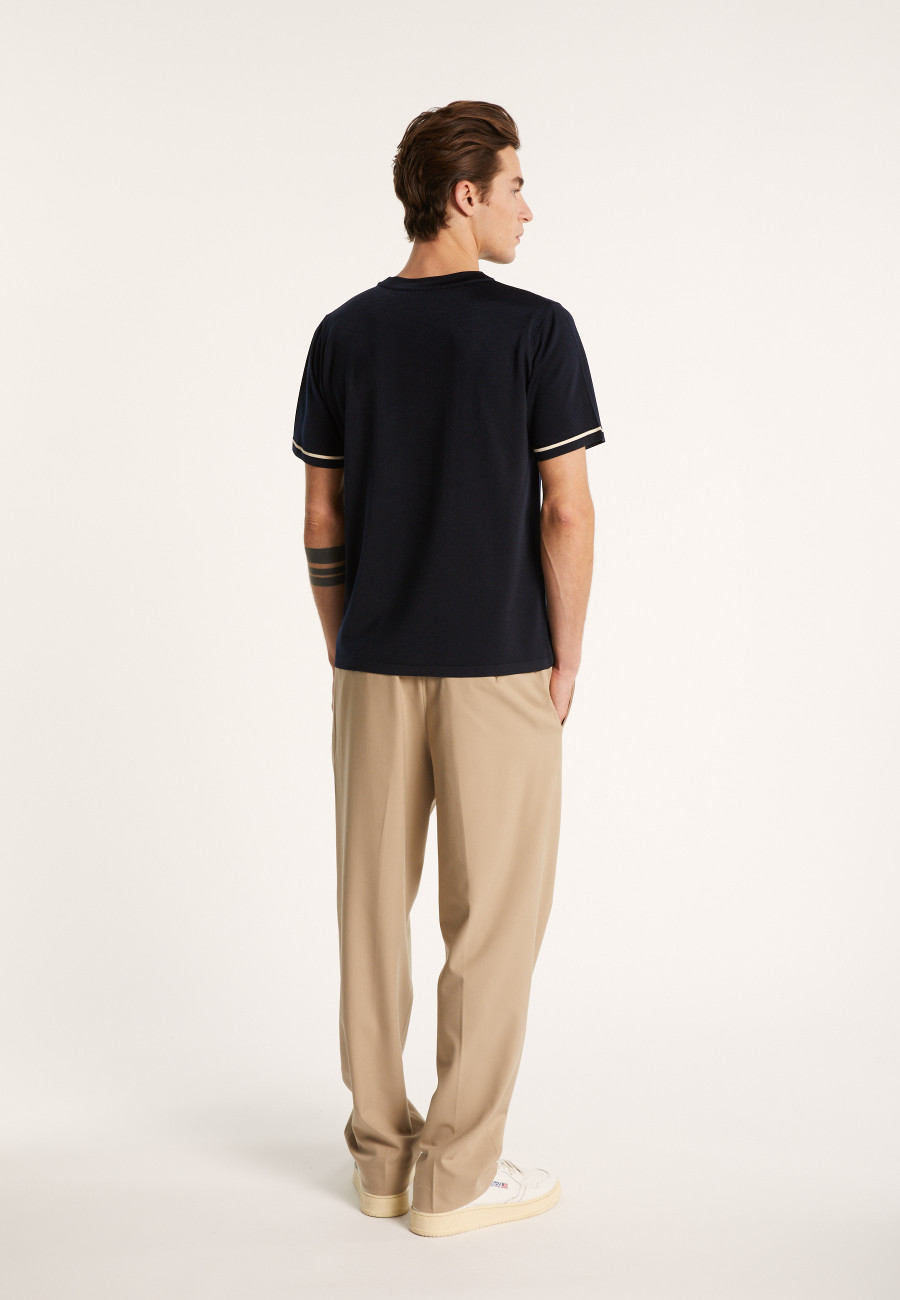 Two-tone T-shirt in Fil Lumière - Indiana