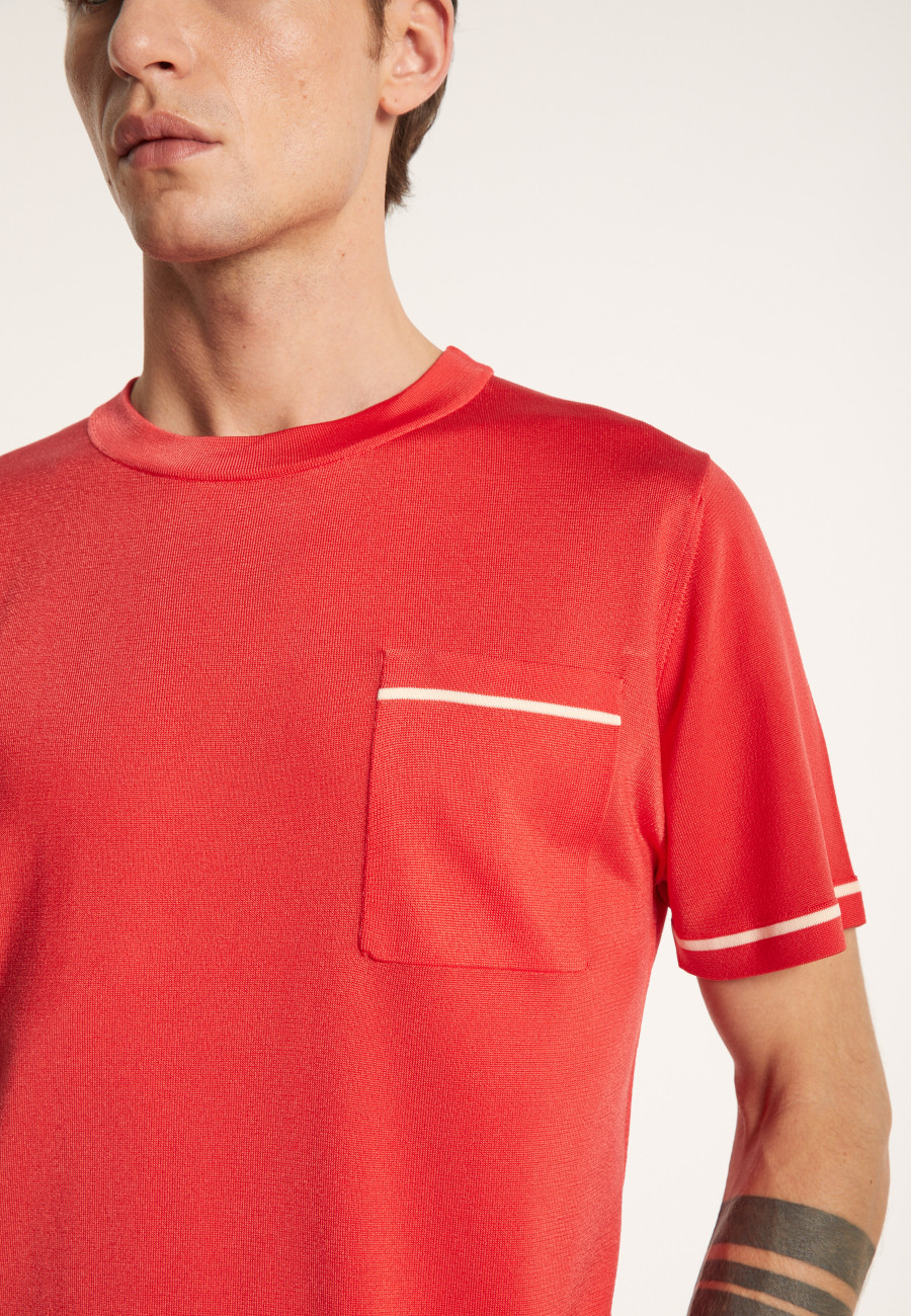 T-shirt bicolore en Fil Lumière - Indiana