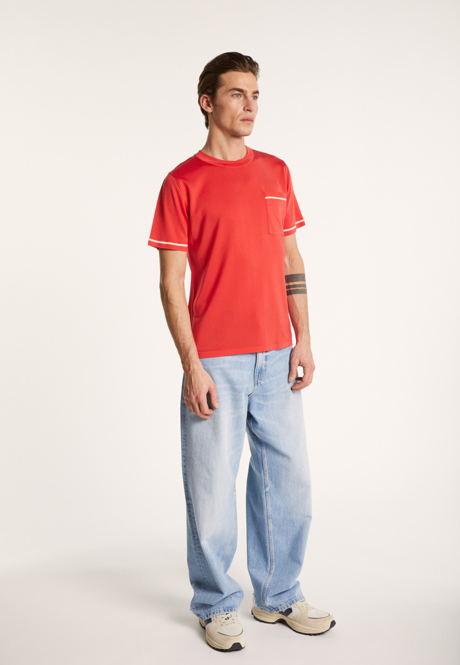 Two-tone T-shirt in Fil Lumière - Indiana