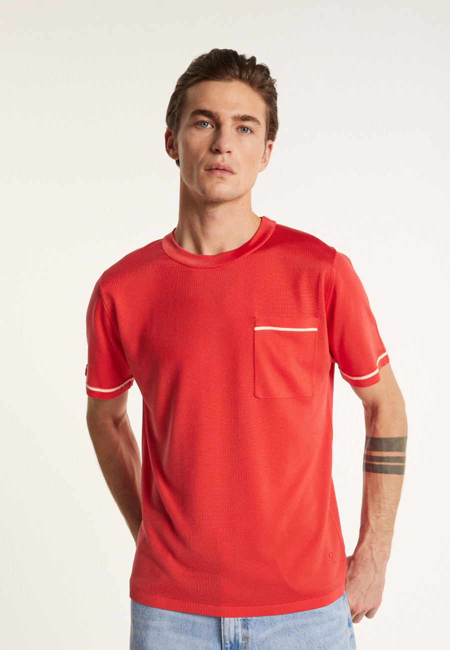 Two-tone T-shirt in Fil Lumière - Indiana