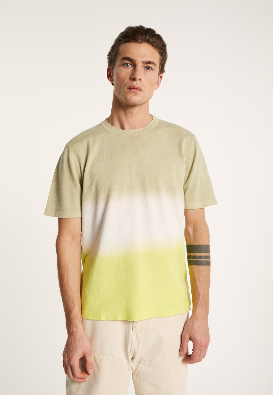 Dip dye round neck t-shirt - Ivanoe