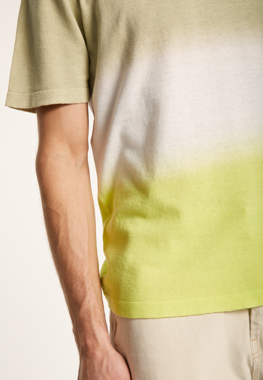 Dip dye round neck t-shirt - Ivanoe