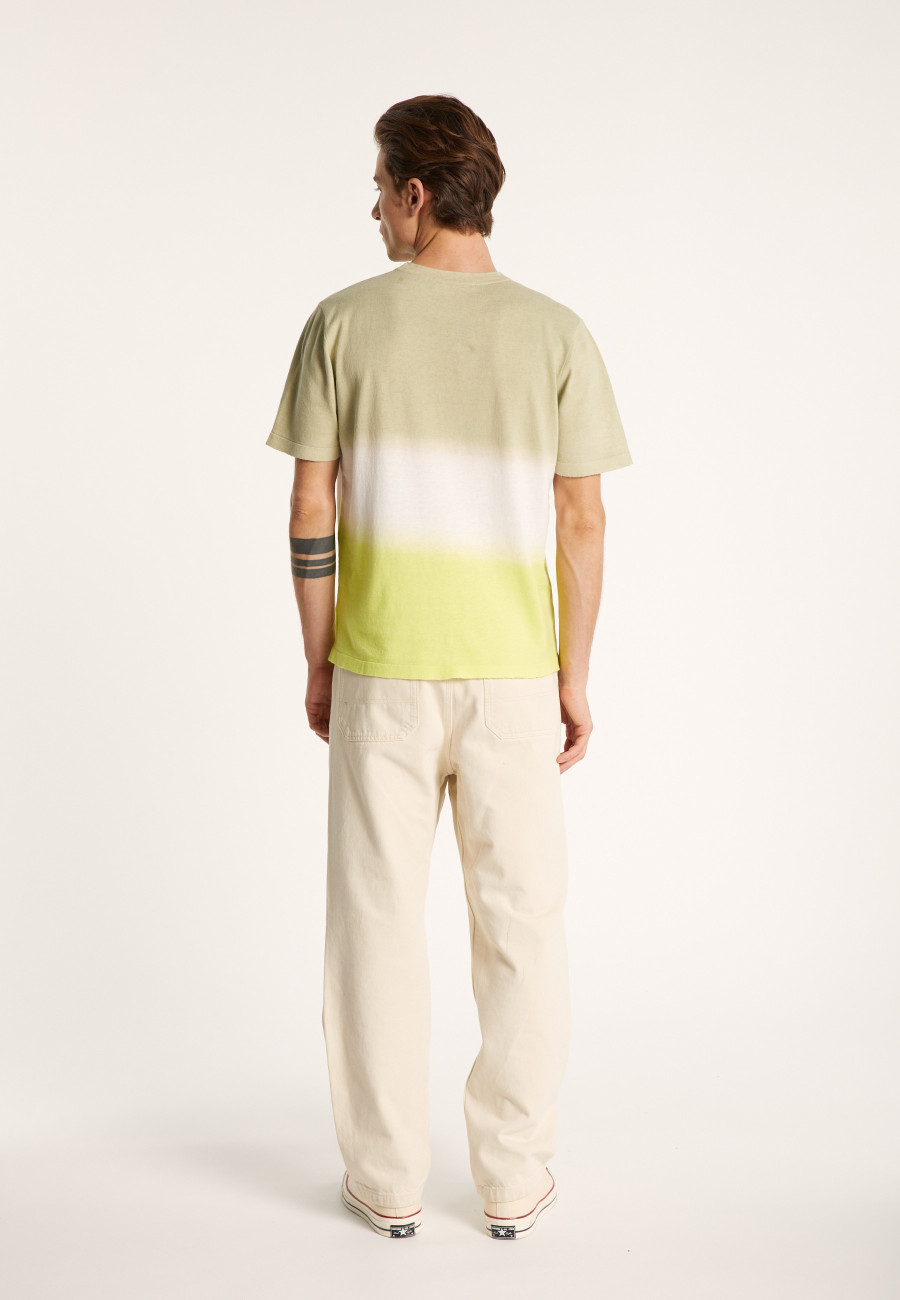 Dip dye round neck t-shirt - Ivanoe