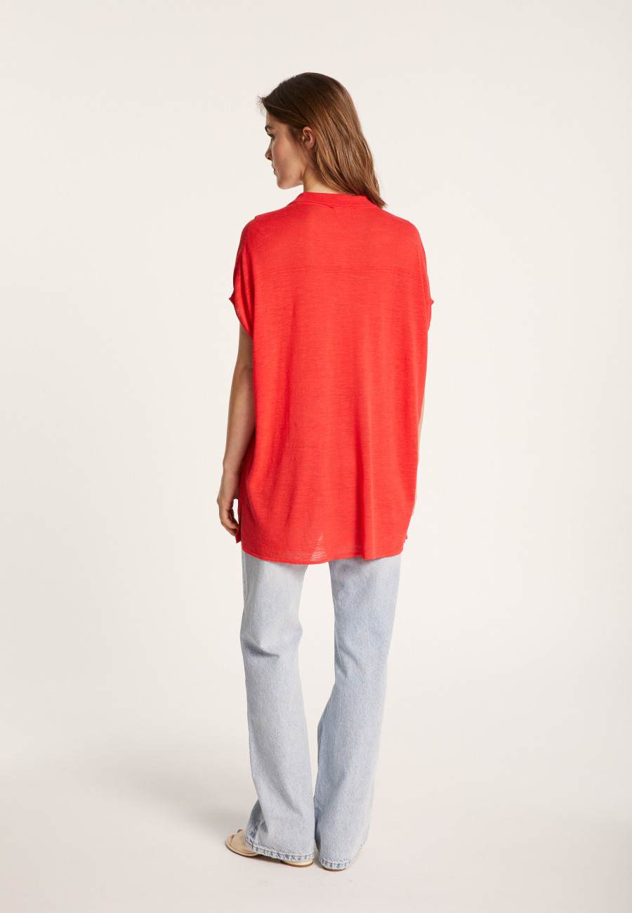 Colete longo de linho - Nora