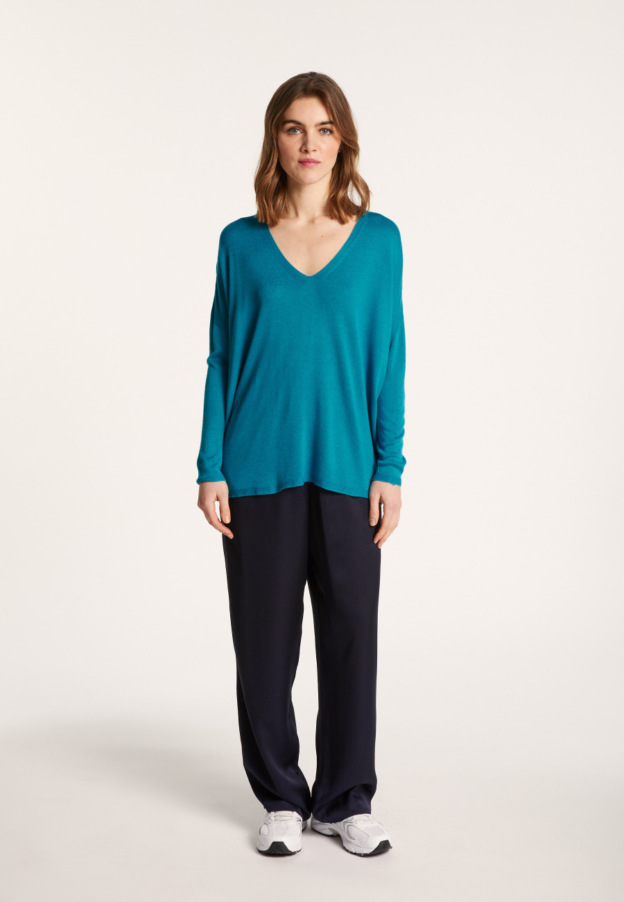 T-shirt ample en viscose et soie - Nahla