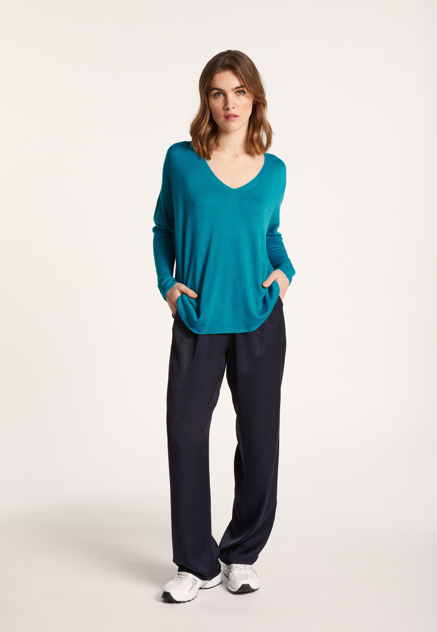 Loose viscose and silk T-shirt - Nahla