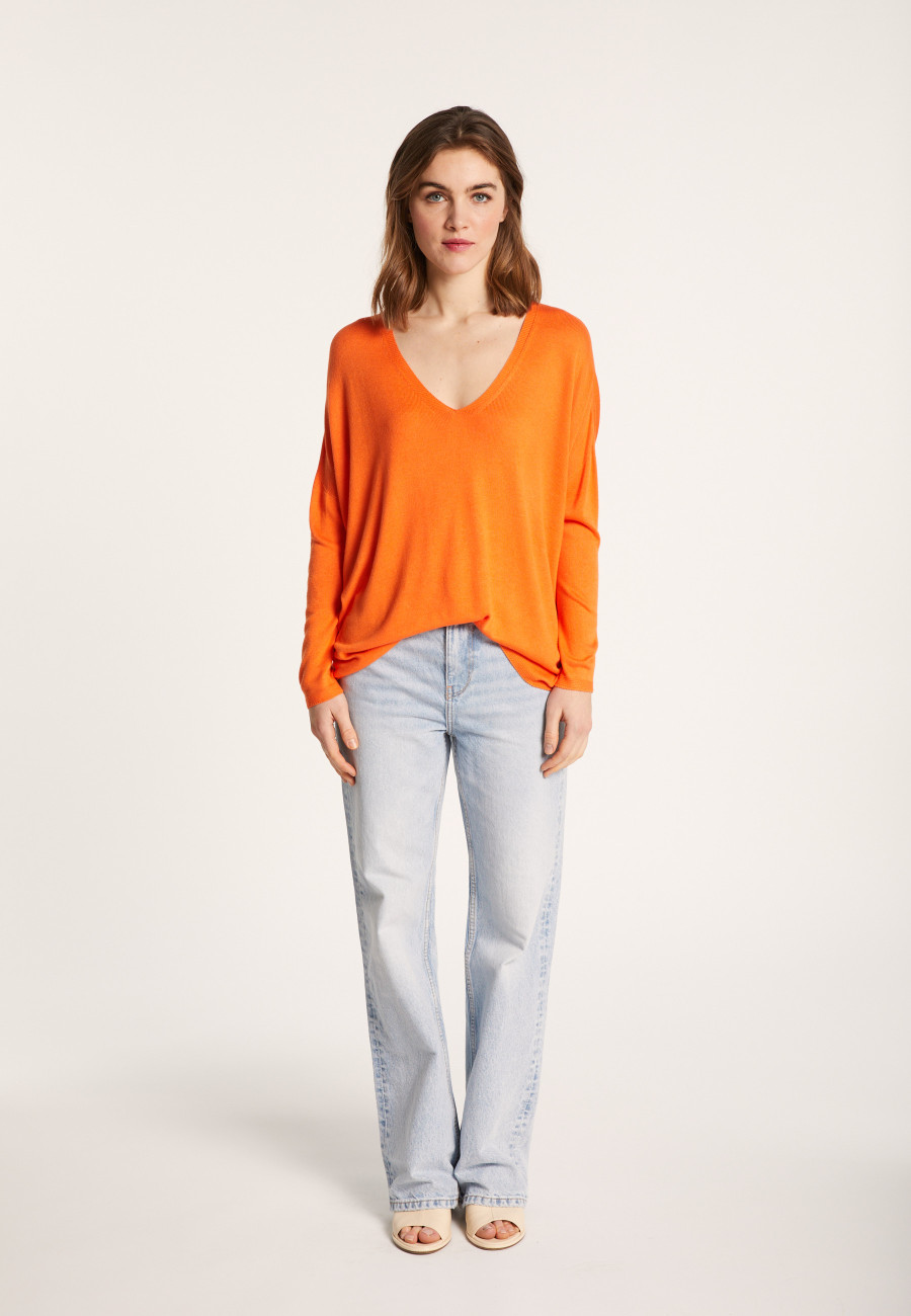 T-shirt ample en viscose et soie - Nahla