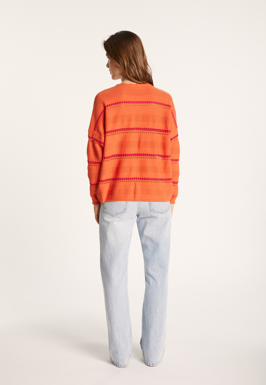 Pull à rayures en coton - Luna