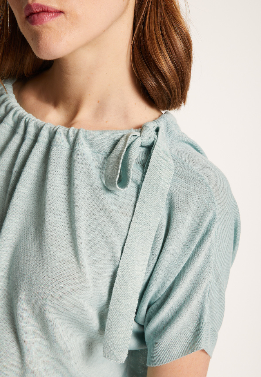 Soft slub linen t-shirt - Lise