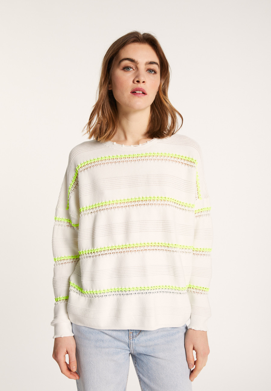 Cotton striped sweater - Luna