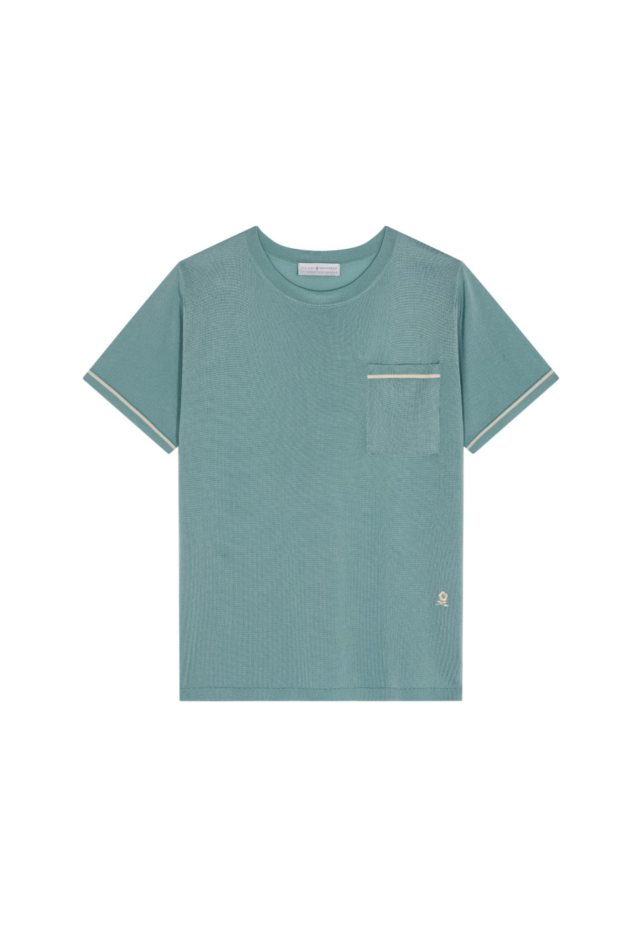 Camiseta bicolor en Fil Lumière - Indiana