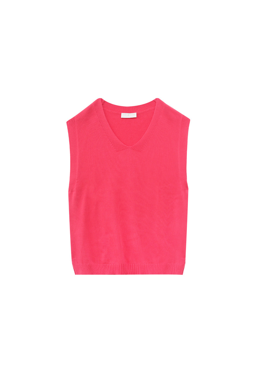 Sleeveless Organic Cotton Sweater - Isodor