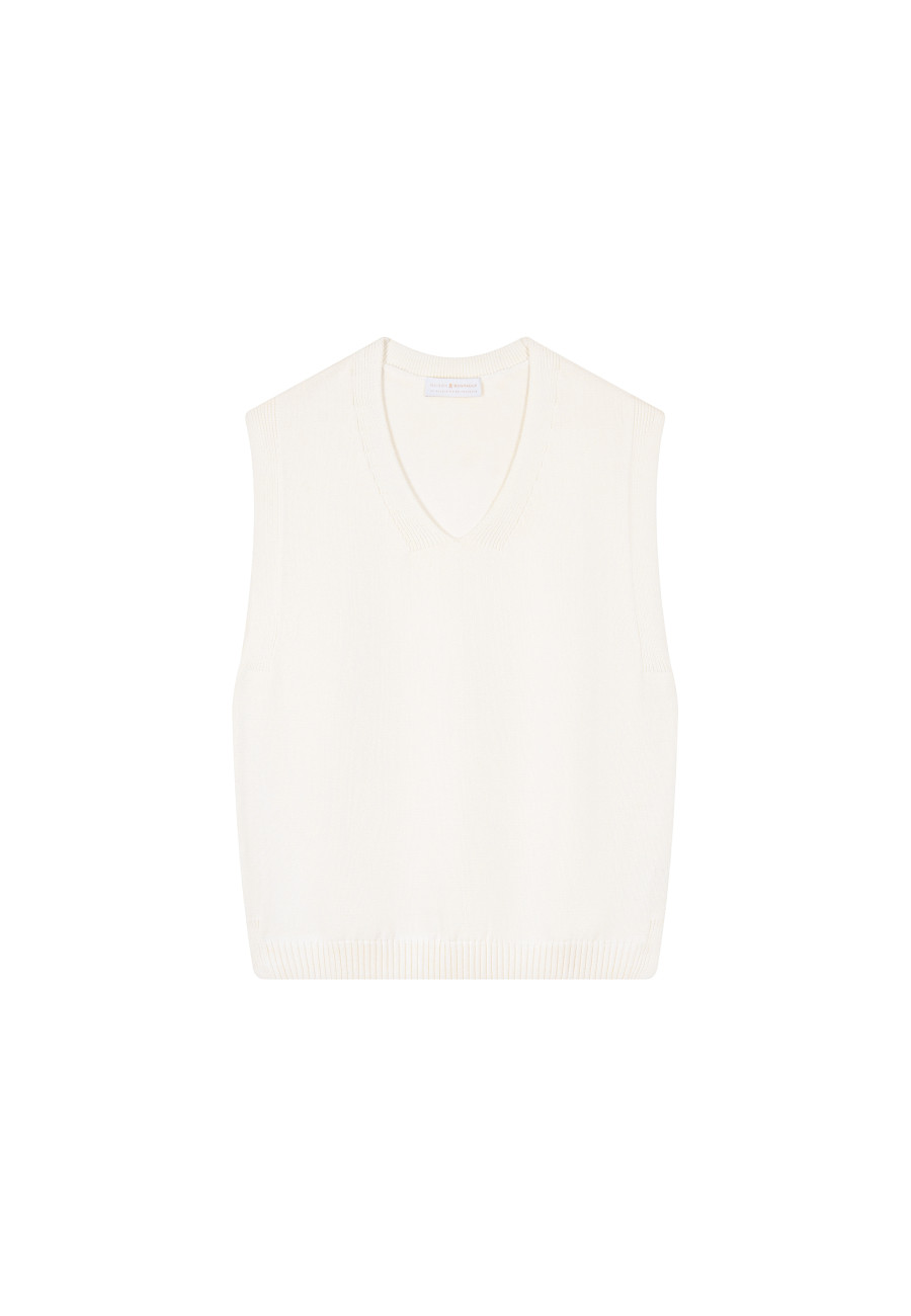 Sleeveless Organic Cotton Sweater - Isodor