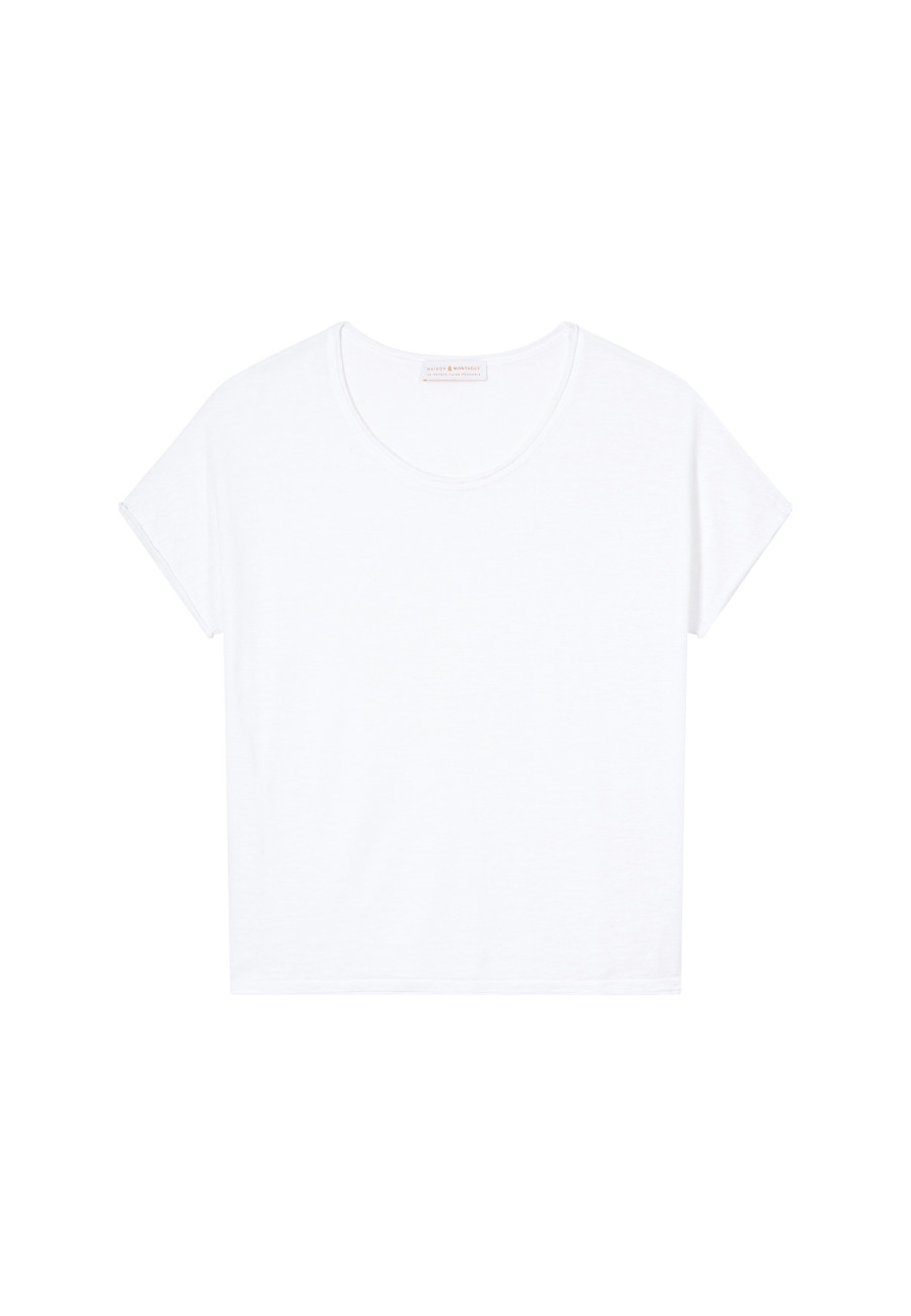 Round-neck slub linen T-shirt - Loli