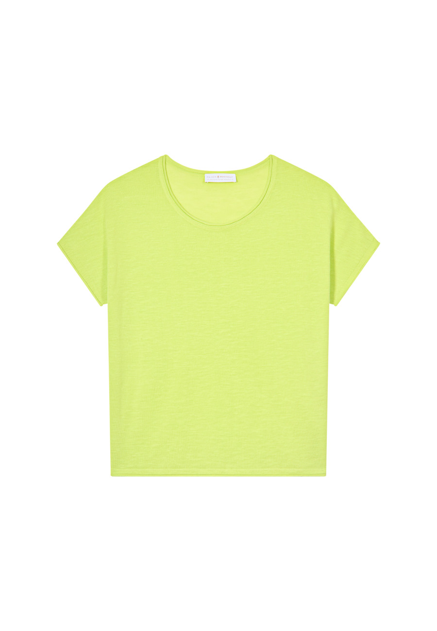 T-shirt col rond en lin flammé - Loli