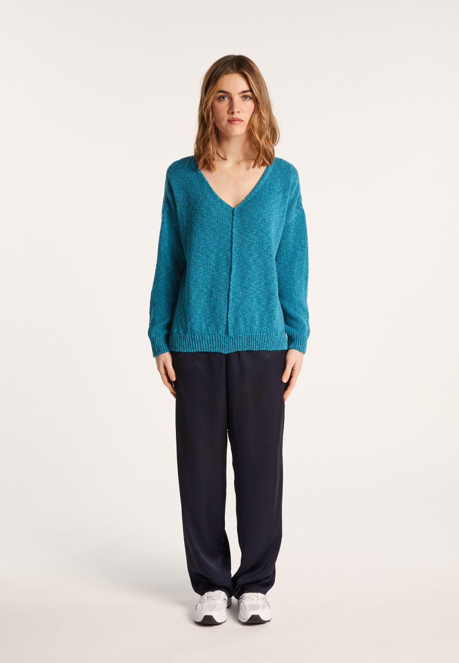 Pull ample coton et lin - Nathalie