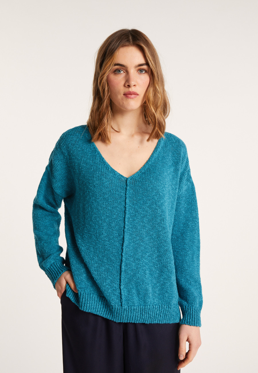 Pull ample coton et lin - Nathalie