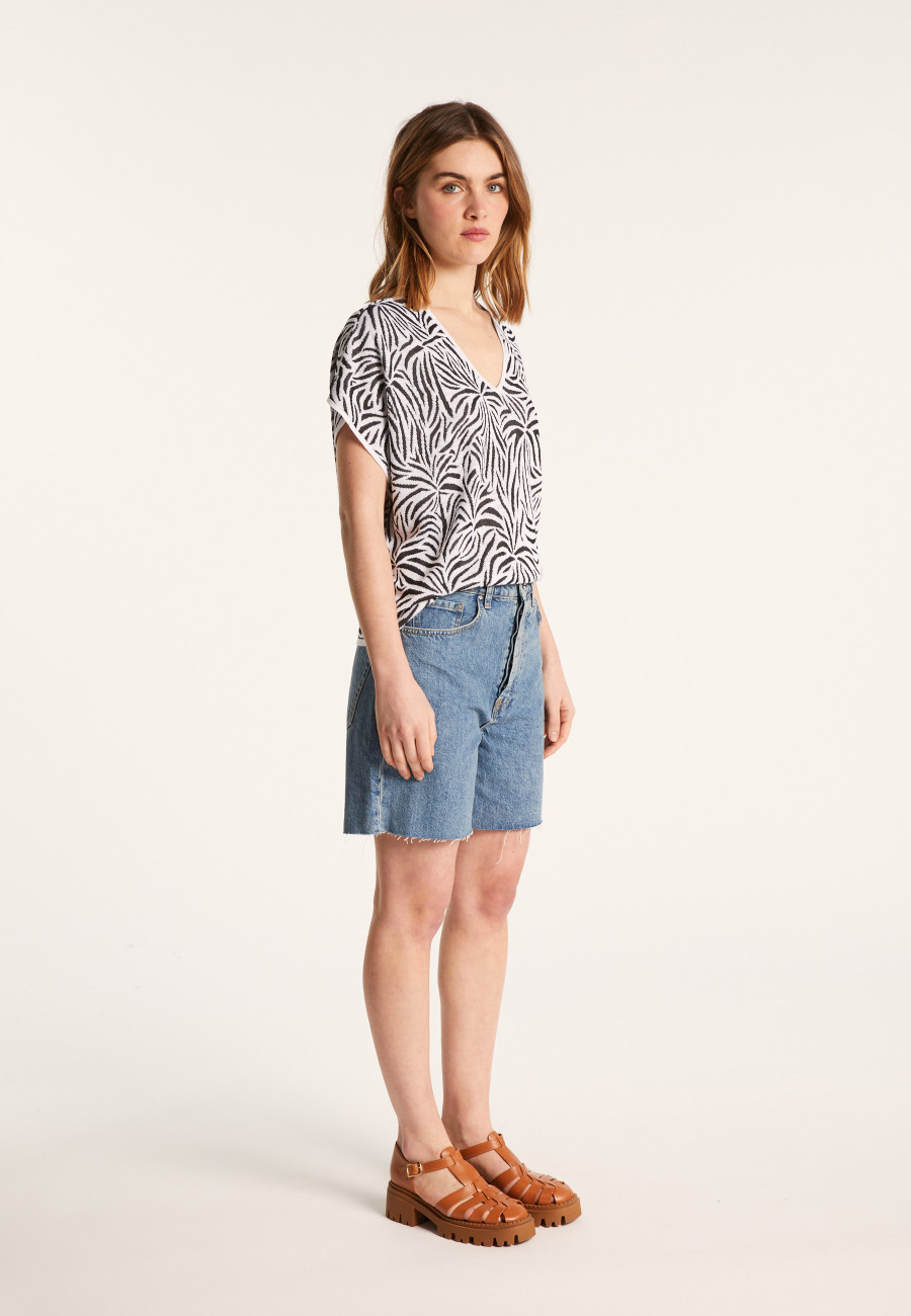 Light slub linen t-shirt - Leona