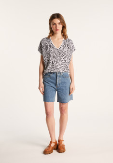 Light slub linen t-shirt - Leona