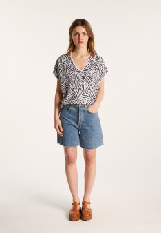 Light slub linen t-shirt - Leona