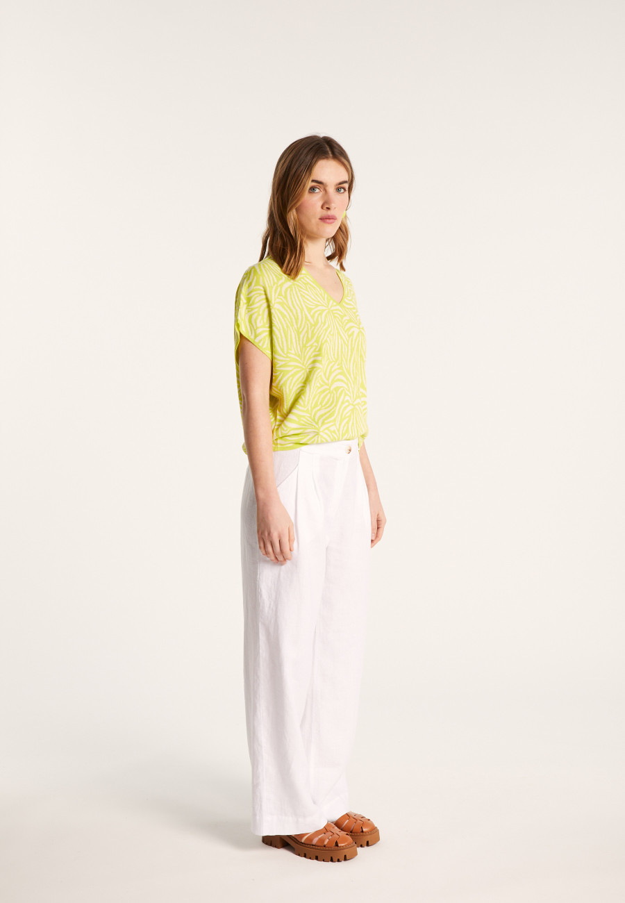 Light slub linen t-shirt - Leona