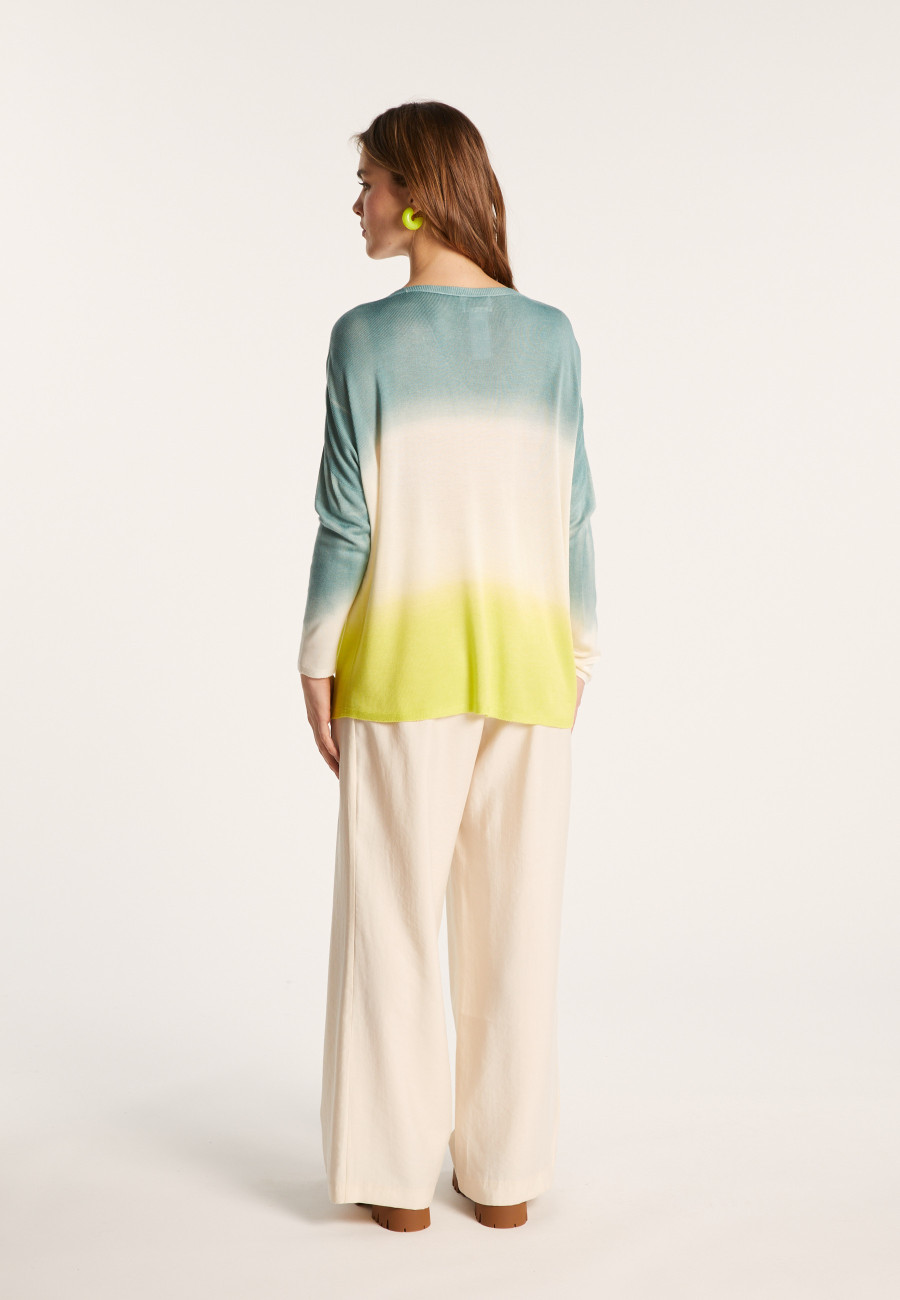 Long-sleeved dip dye t-shirt - Nahla Bis