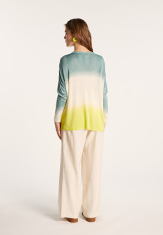 Long-sleeved dip dye t-shirt - Nahla Bis