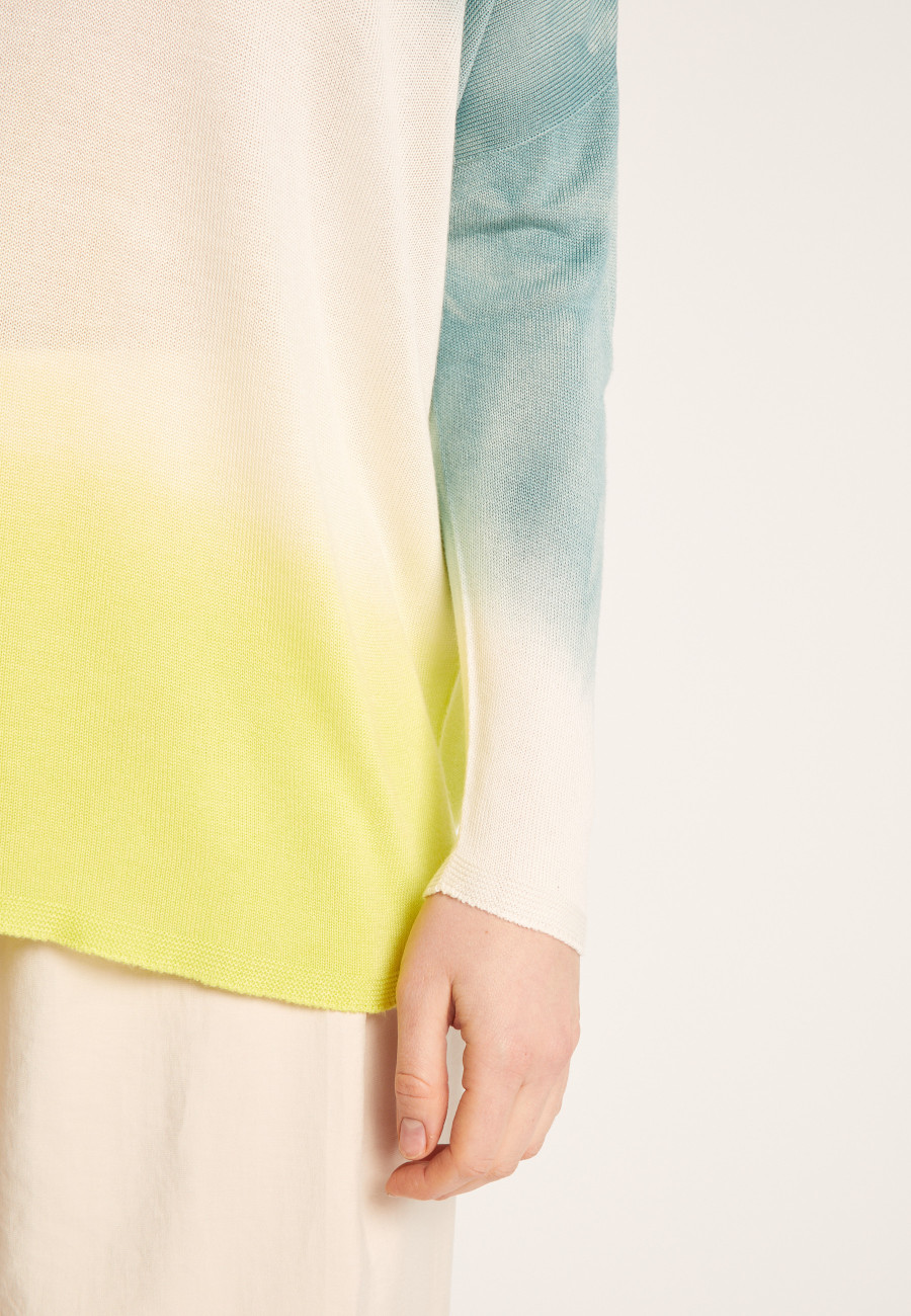 Long-sleeved dip dye t-shirt - Nahla Bis