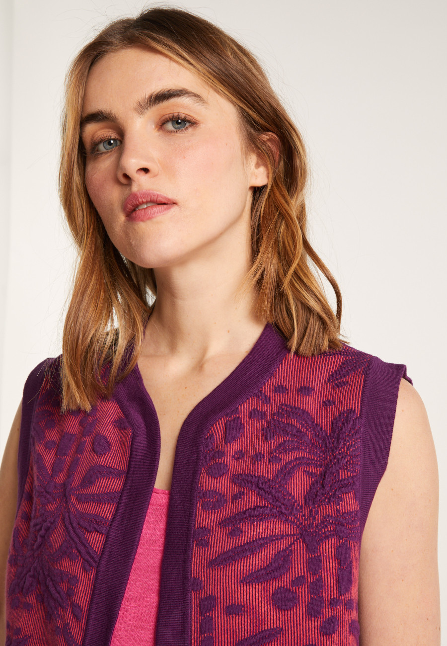 Organic cotton sleeveless jacket - Lorelai