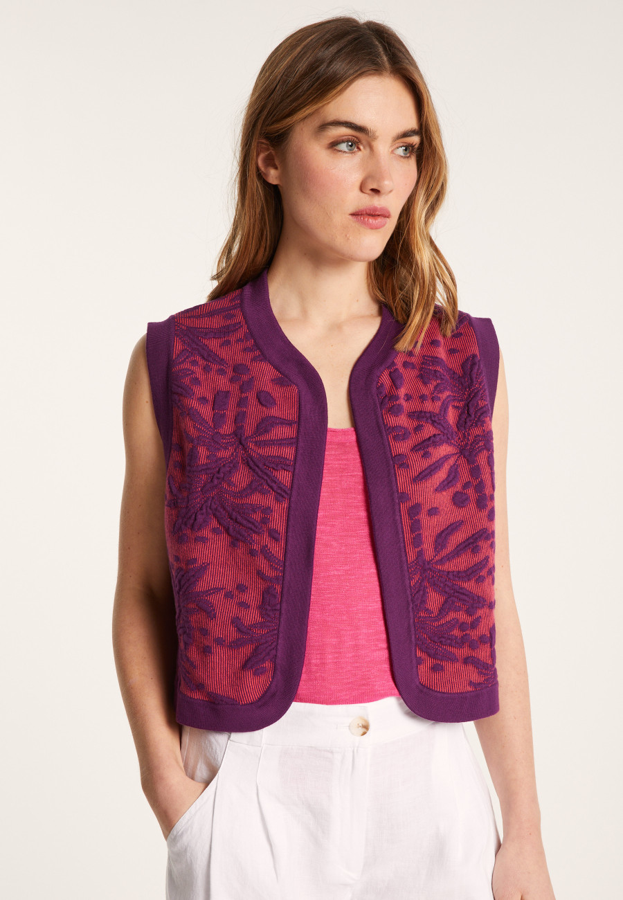 Organic cotton sleeveless jacket - Lorelai