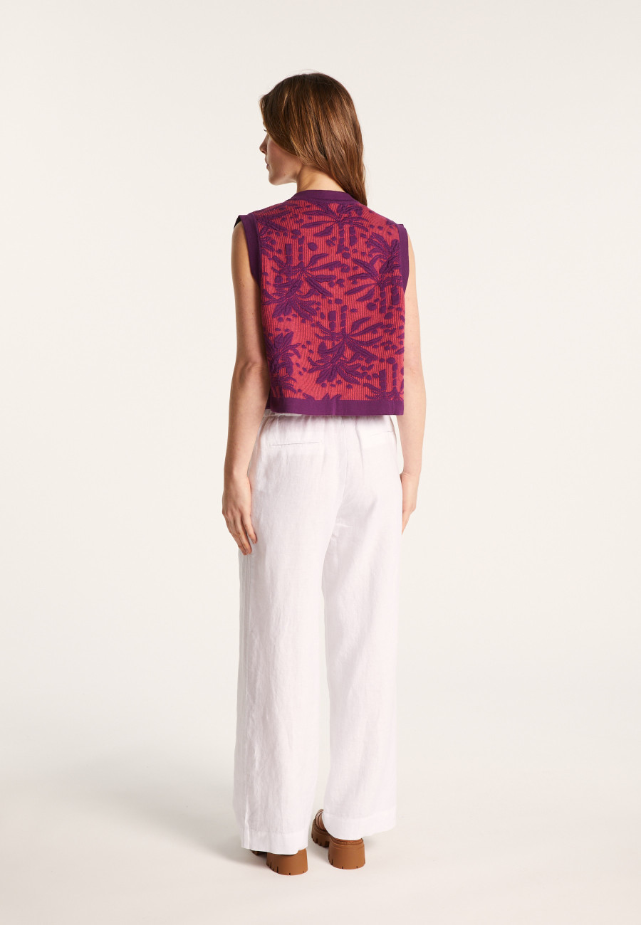 Jaqueta sem mangas de algodão orgânico - Lorelai