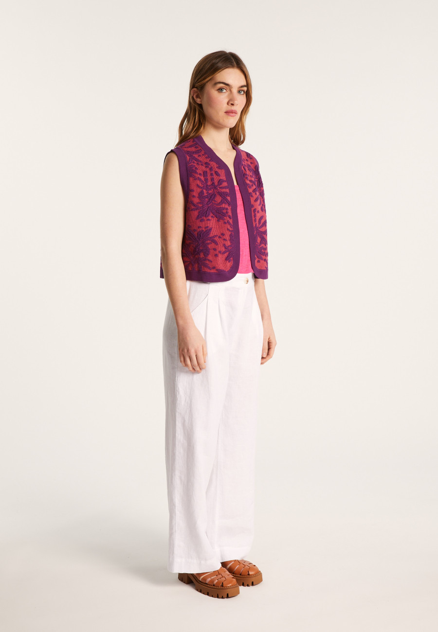 Organic cotton sleeveless jacket - Lorelai