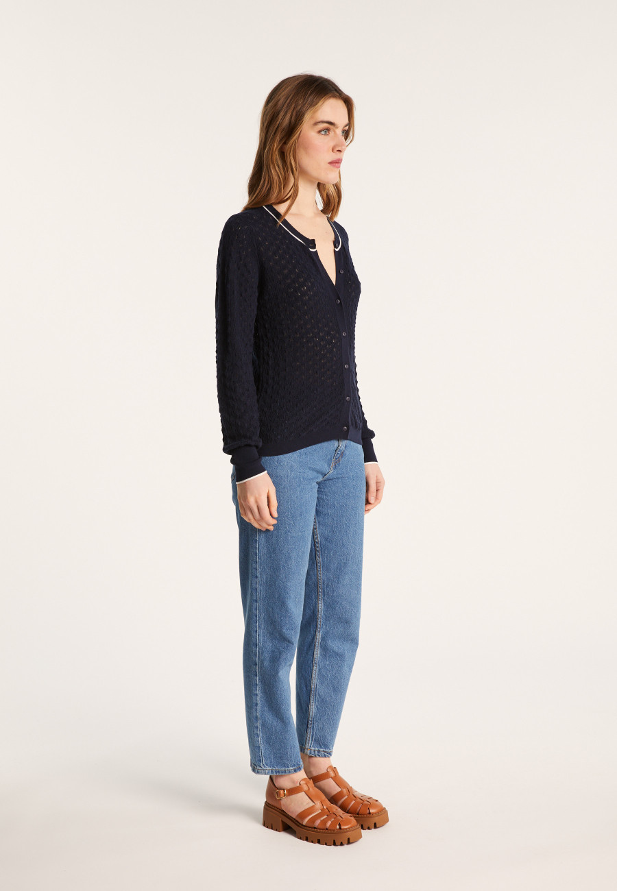 Cardigan en coton bio - Lanaelle