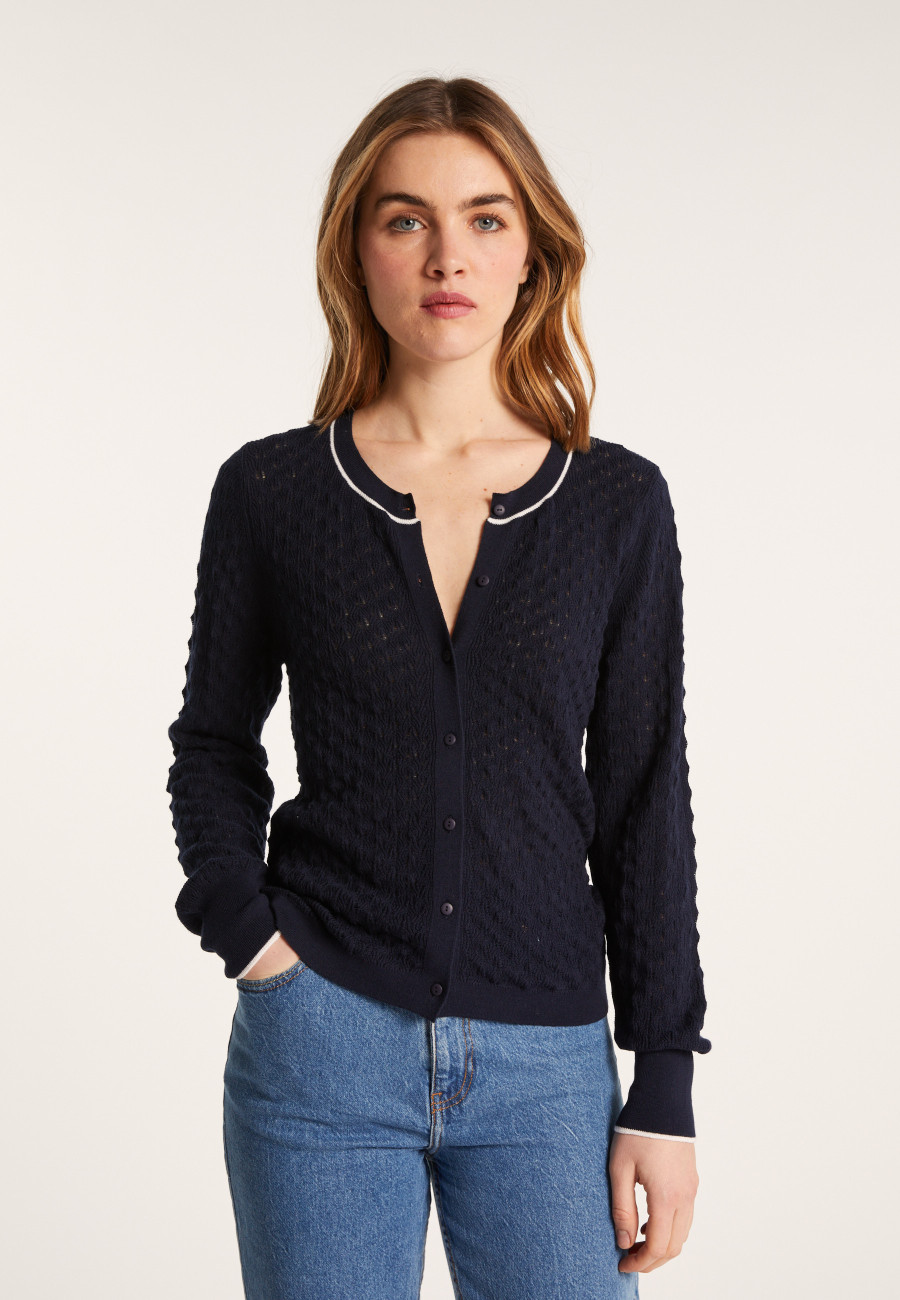 Cardigan en coton bio - Lanaelle