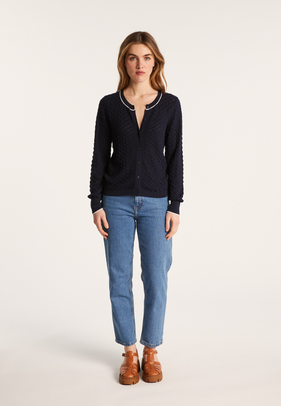 Cardigan en coton bio - Lanaelle