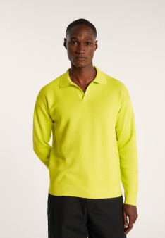 Polo manches longues en coton - Ido