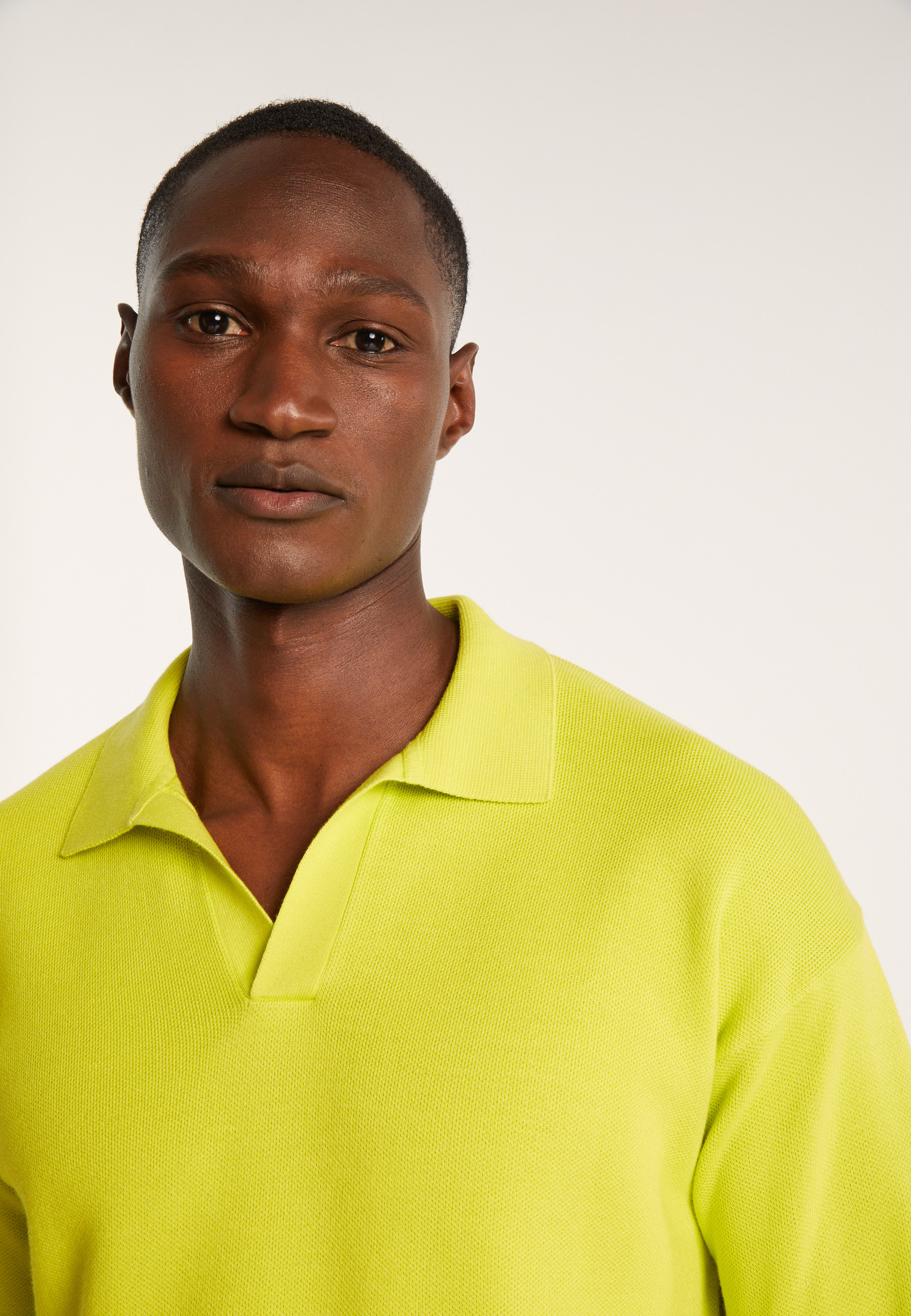 Polo manches longues en coton - Ido