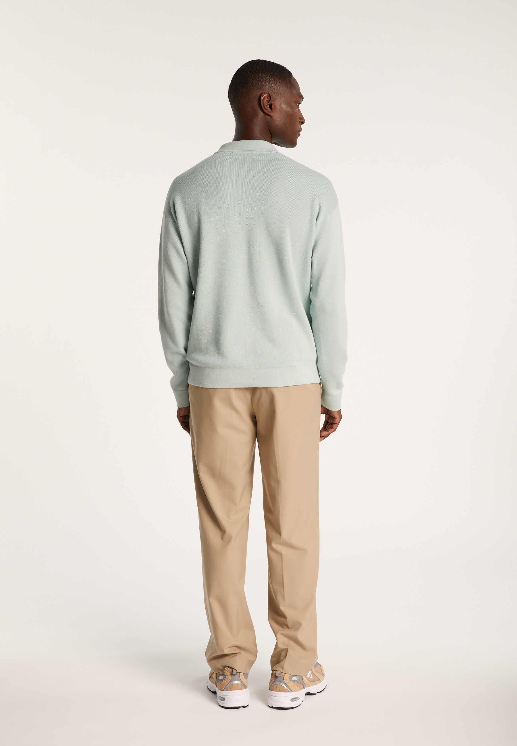 Polo manches longues en coton - Ido
