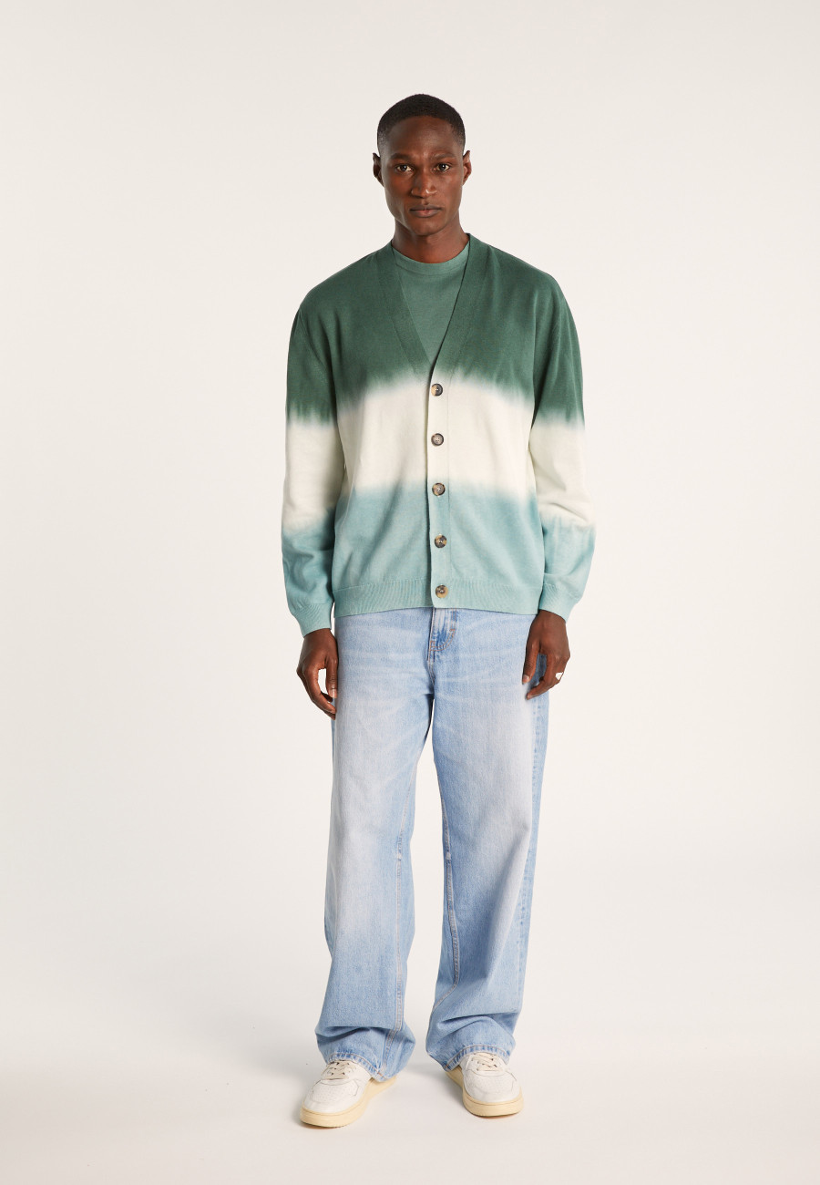 Cardigan dip dye coton et lin - Irmin