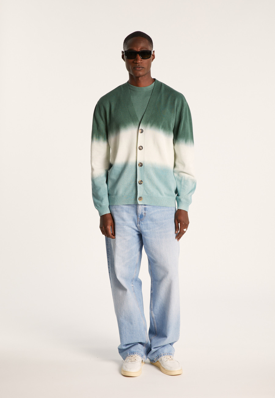 Cardigan dip dye coton et lin - Irmin