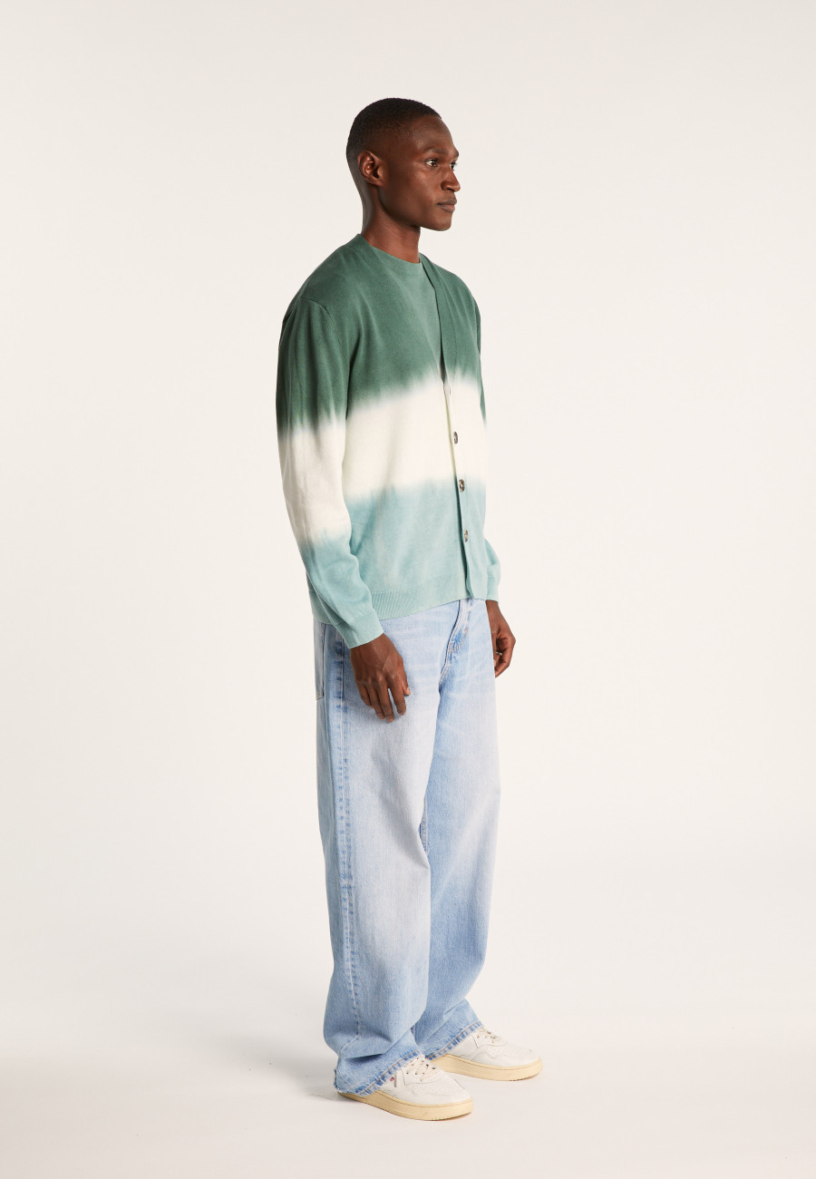 Cardigan dip dye coton et lin - Irmin