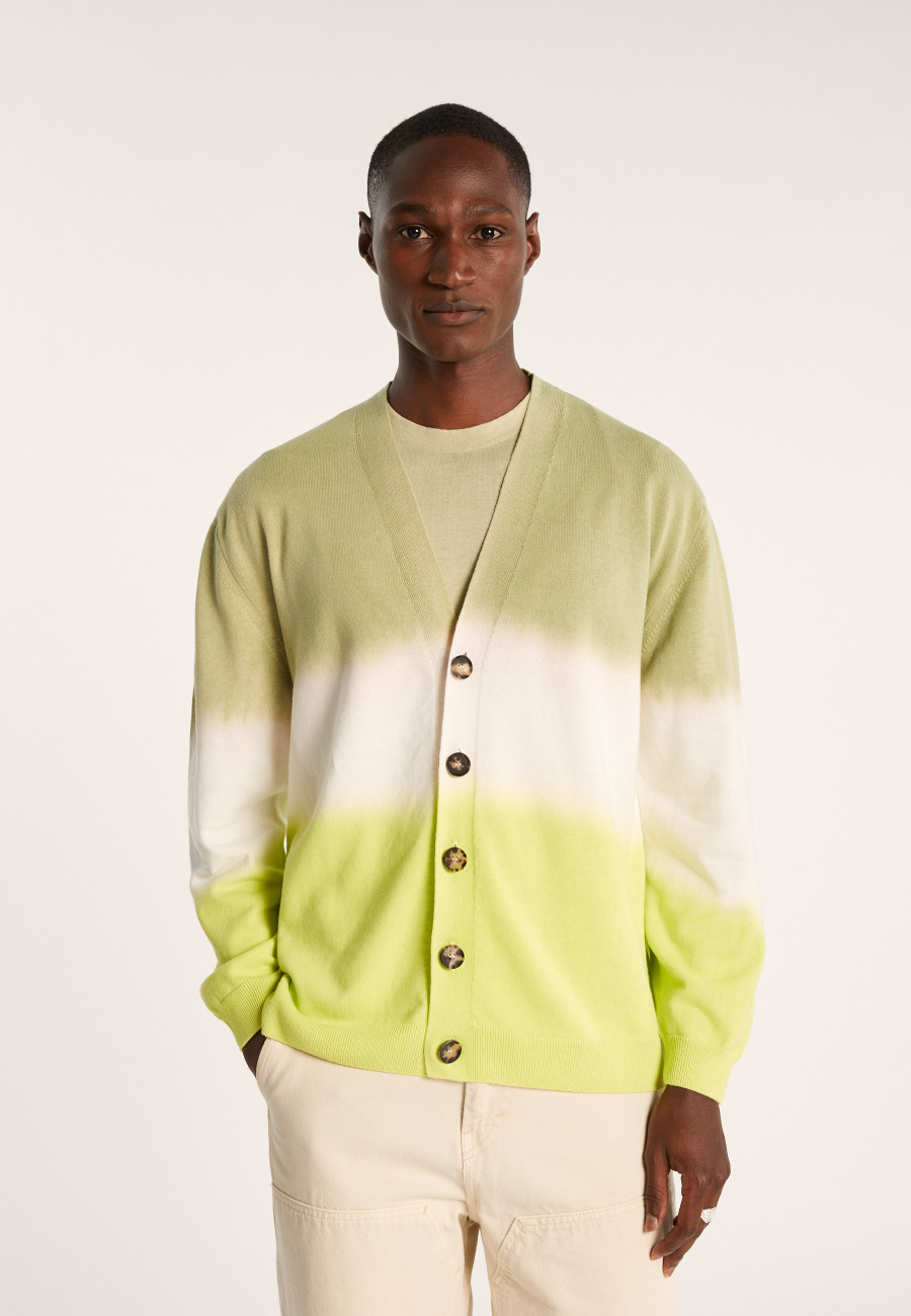 Cardigan dip dye coton et lin - Irmin