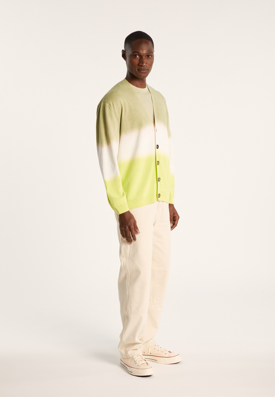 Cardigan dip dye coton et lin - Irmin