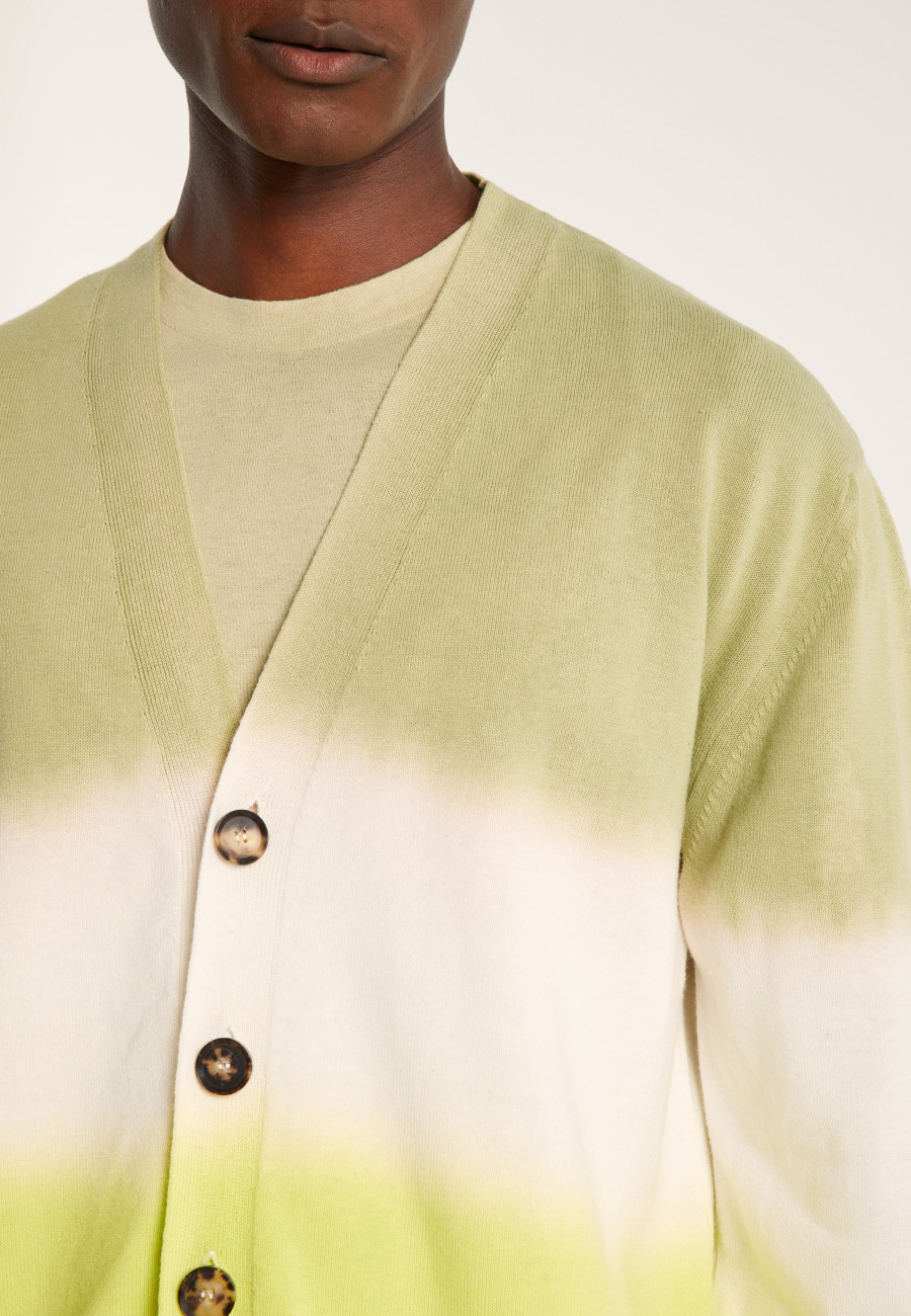 Cardigan dip dye coton et lin - Irmin