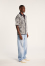 Chemise graphique en coton et lin - Ismael