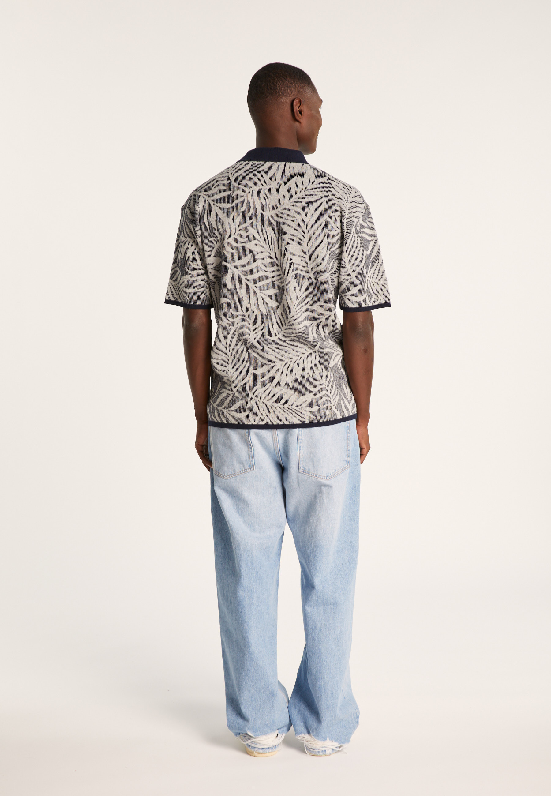 Chemise graphique en coton et lin - Ismael
