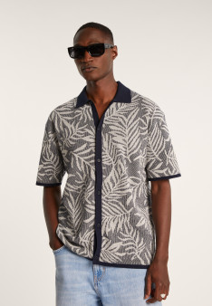 Chemise graphique en coton et lin - Ismael