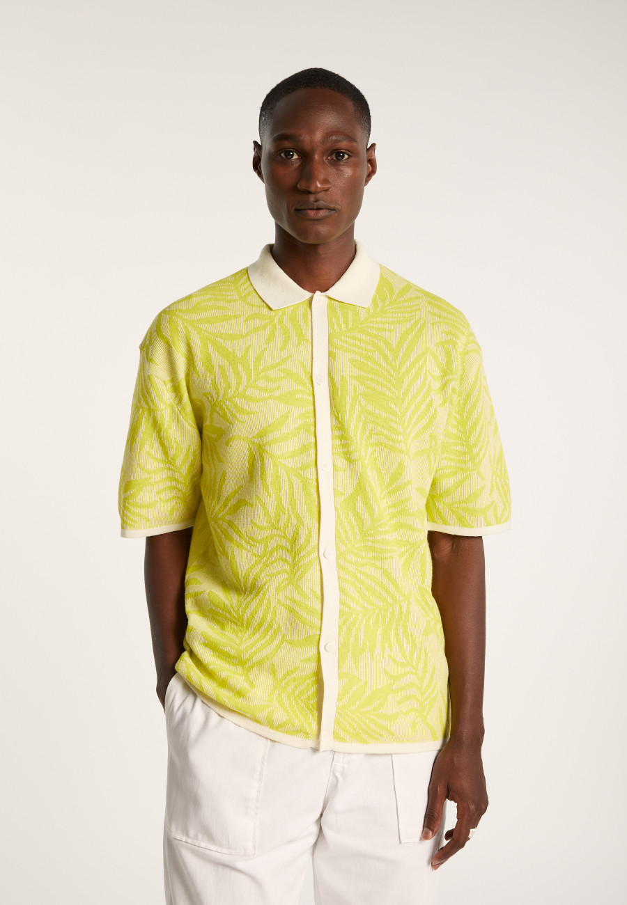 Chemise à motifs en coton et lin - Ismael