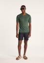 T-shirt col V en lin flammé - Reuben