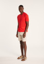 T-shirt col V en lin flammé - Reuben
